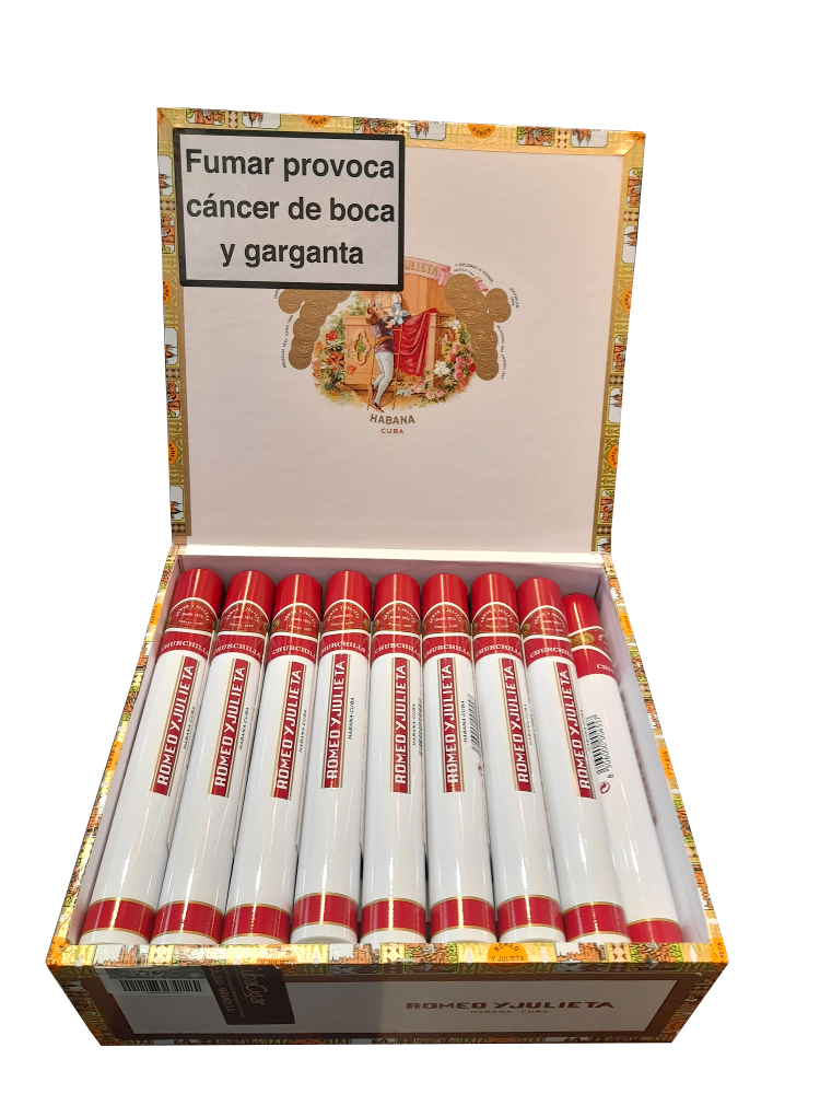 Romeo y Julieta Churchill Tubed Cigar - Box of 25