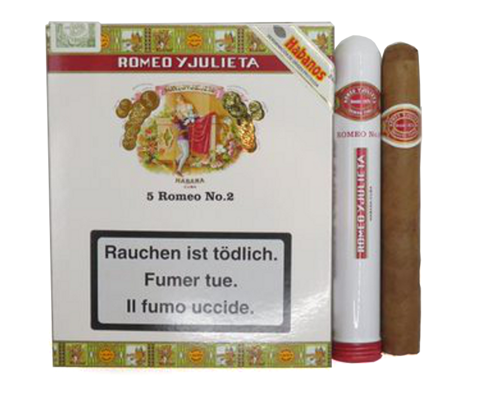 Romeo y Julieta No. 2 Tubed Cigar - Pack of 5