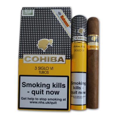 Cohiba Siglo VI Tubed Cigar - Pack of 3