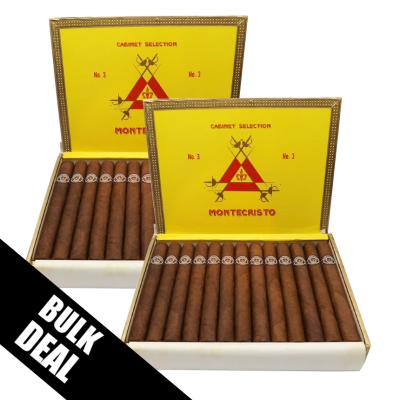 2 BOX BUNDLE DEAL - Montecristo No. 3 Cigar - 3 x Box of 25