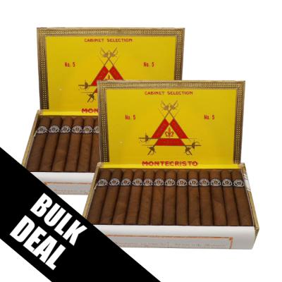 2 BOX BUNDLE DEAL - Montecristo No. 5 Cigar - 2 x Box of 25