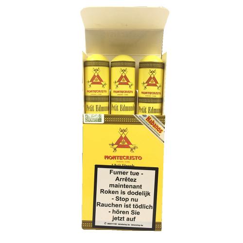 Montecristo Petit Edmundo Tubed Cigar - Pack of 3
