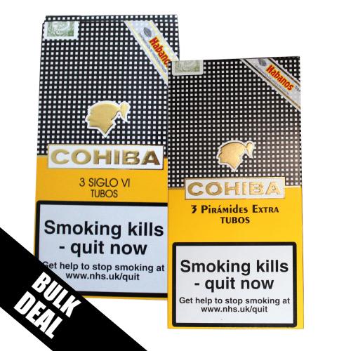 Cohiba Tubed Cigar Selection - 2 x Pack of 3 (6) Bundle Deal