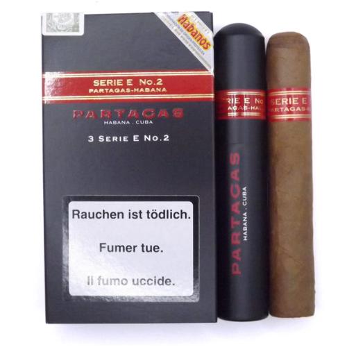 Partagas Serie E No. 2 Tubed Cigar - Pack of 3