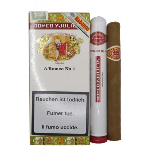 Romeo y Julieta No. 1 Tubed Cigar - Pack of 3