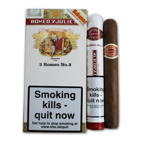 Romeo y Julieta No. 2 Tubed Cigar - Pack of 3